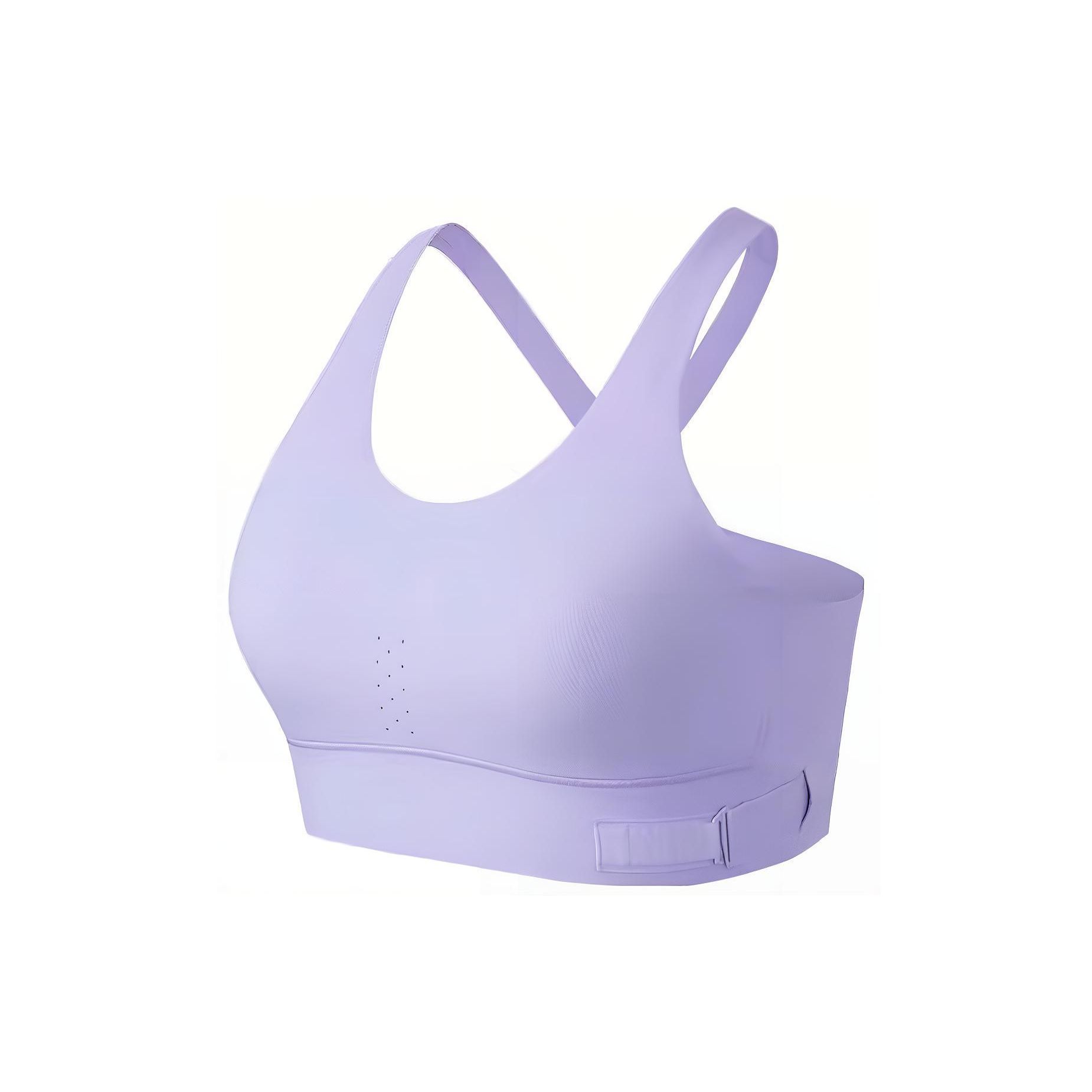 

Anta Комплексная серия тренировок, повседневный однотонный дышащий спортивный бюстгальтер для фитнеса, женское нижнее белье, водно-светло-фиолетовый 162357110-4 XL