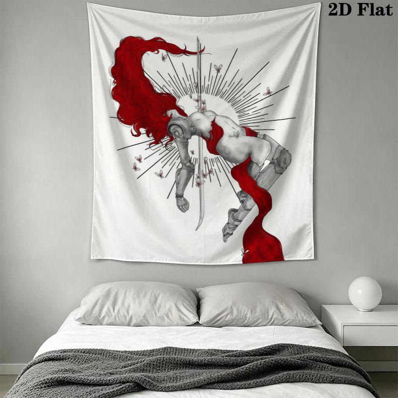 Malenia Rot Wall Hanging Printed Fabric Blanket Decorative Tapestries for Bedroom Living Room Home Decor