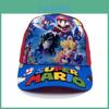 Super Mario Bros Pattern Kids Sun Hat With Breathable Cotton Brim For Summer Outdoor Play