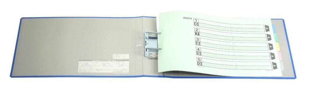 KOKUYO Fu-RT665B Tube File Eco Twin R A4 Horizontal 60mm Binding 2 Holes Blue