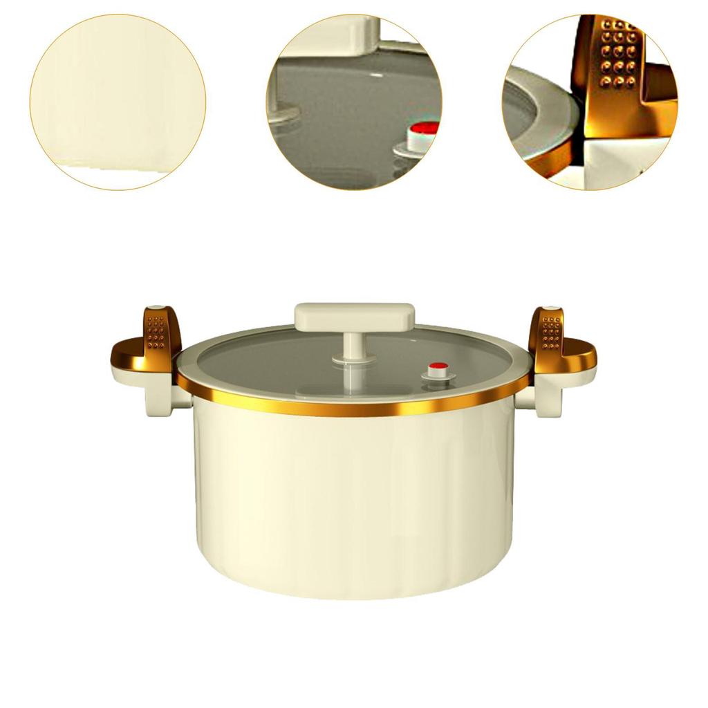 Micro Pressure Pot 7L Heat Resistant Soup for Milk Pasta Noodle Cereals
