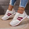 Faux Suede Women'S Sneakers Shoes Summer Trend Casual Platform Sneakers Female New Striped Large Vulcanized Shoes Comfort