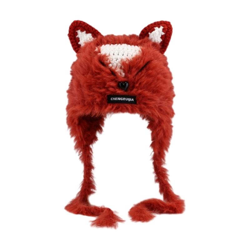 Cartoon Lamb Hat Handmade Funny Mouse Lamb Hats Headdress Photo Props оранжевый