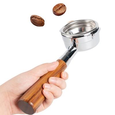 Solid Walnut Wood Portafilter Handle Wooden Handle 1pc Fittings
