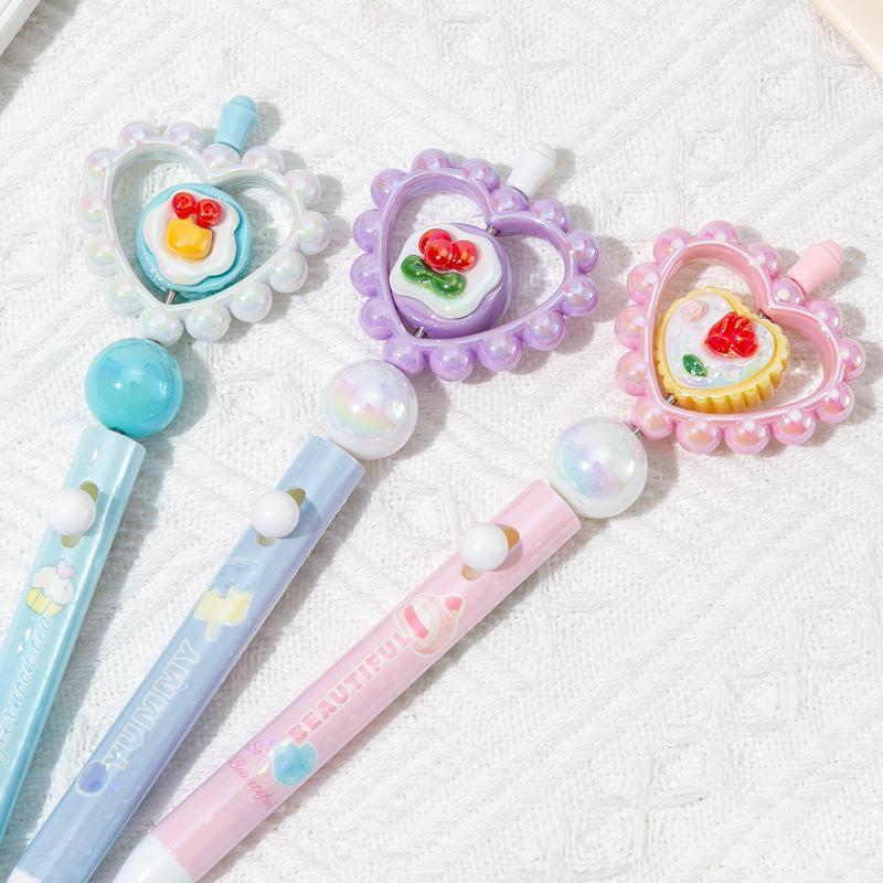 6Pcs Pretty Writing Pens Sweetheart Afternoon Tea Gel Pens Elegant Pens Kawaii Stationery Supplies Cute Pens Gift Writing Tools Holiday Gift Novelty S