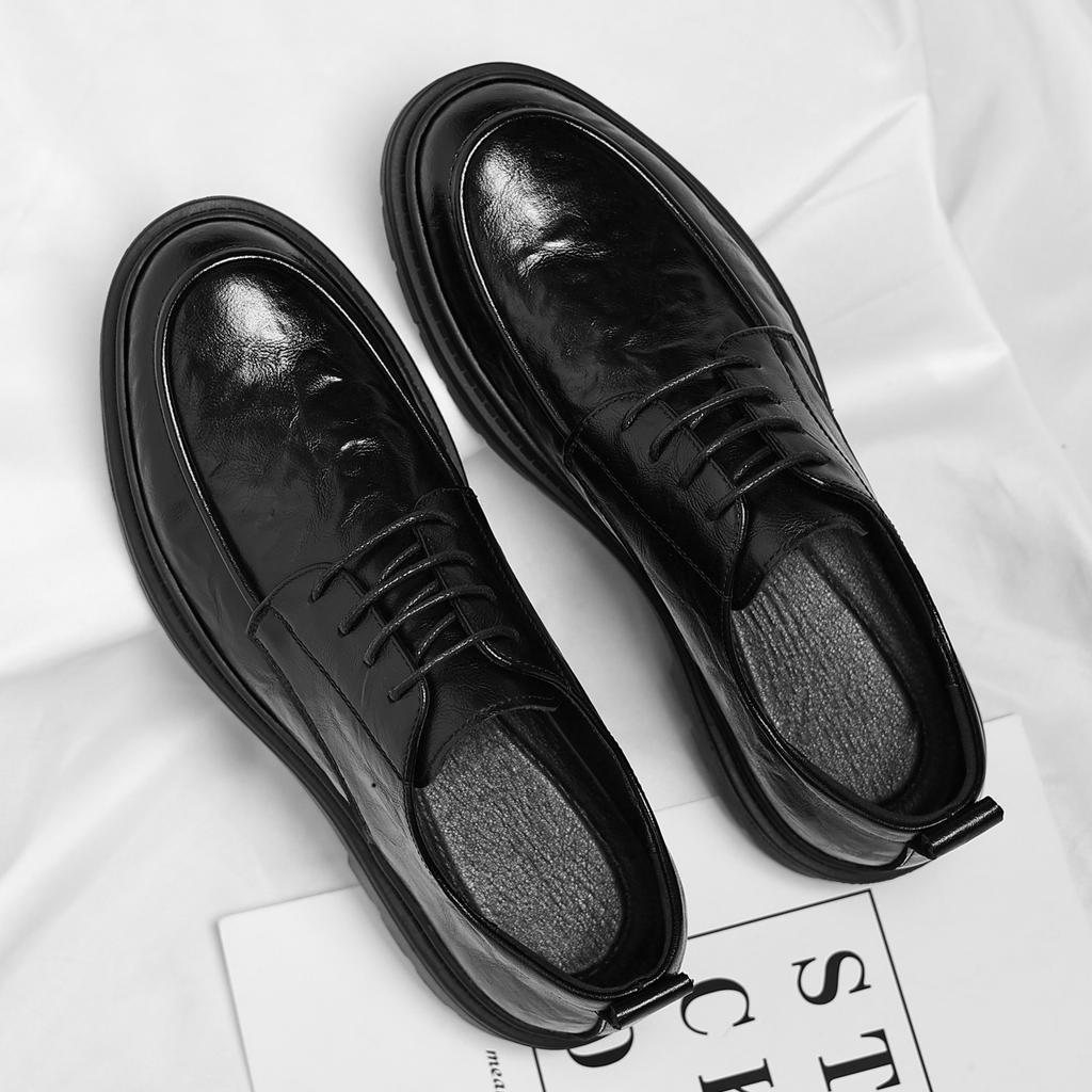 Lederschuhe neue Herbst-Leder atmungsaktive Business-Kleidung Pendler Freizeit weichsohlige Schuhe