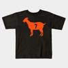 Boys Girls Soft Cotton Graphic Tees Denver Broncos Goat Breathable Daily School Wear Kids T-Shirts