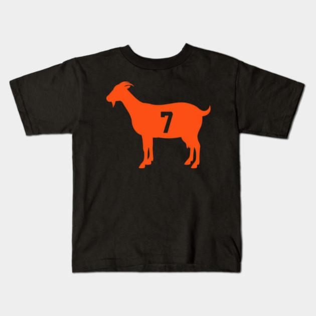 Boys Girls Soft Cotton Graphic Tees Denver Broncos Goat Breathable Daily School Wear Kids T-Shirts