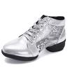 2025 new spring and summer dance shoes women's mesh breathable dance shoes square dance shoes hollow soft-soled dance shoes