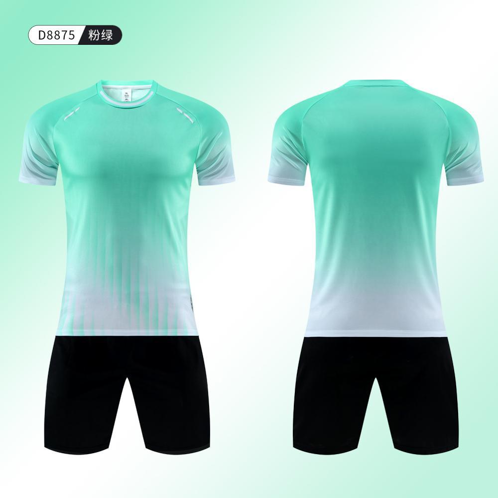 New football jersey set, slick plate competition training team uniform, adult and children's uniform, thin breathable football jersey