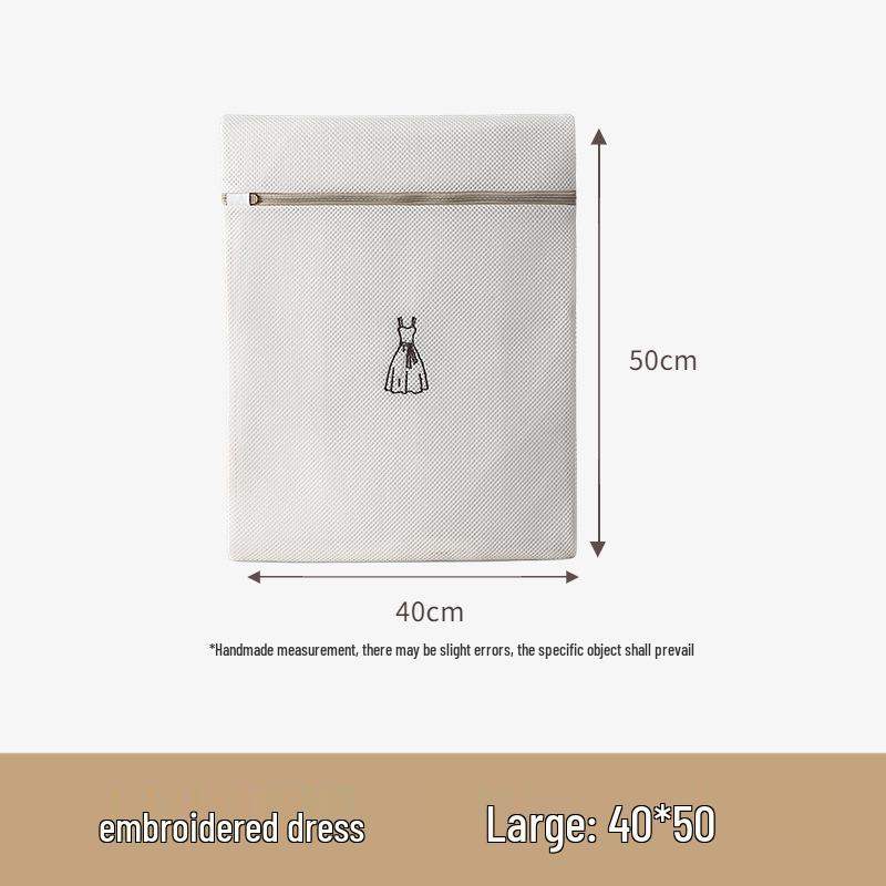 Heavy-Duty Large Mesh Laundry Bag with Zipper - Anti-Deformation Protective Wash Bag for Household Washing Machine
