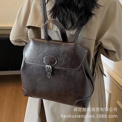 Premium Sense Backpack Women 2025 New Autumn and Winter Fashion Commuter Hand Carry Backpack Go Out Travel College Student Schoolbag