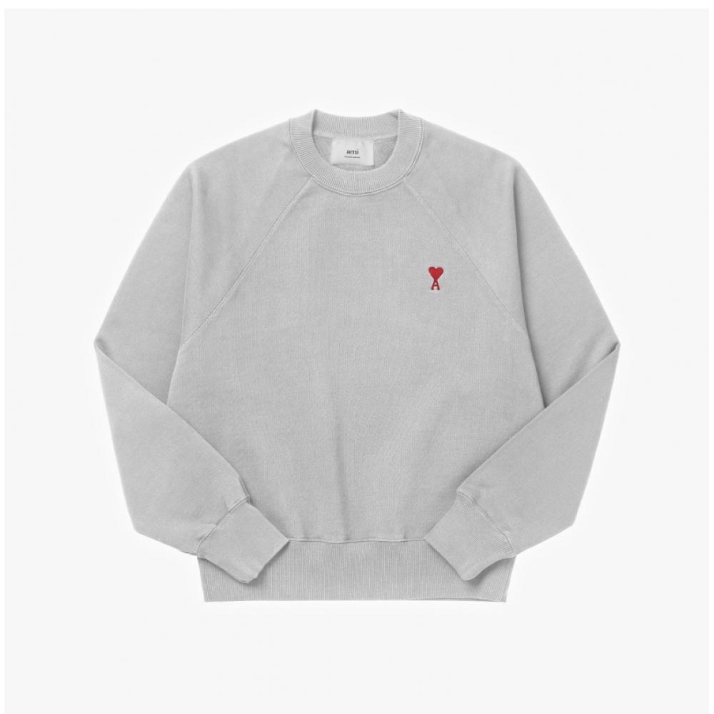 Ami Bfusw005 747 0951 Ami De Coeur Small Heart Logo Public Sweatshirt