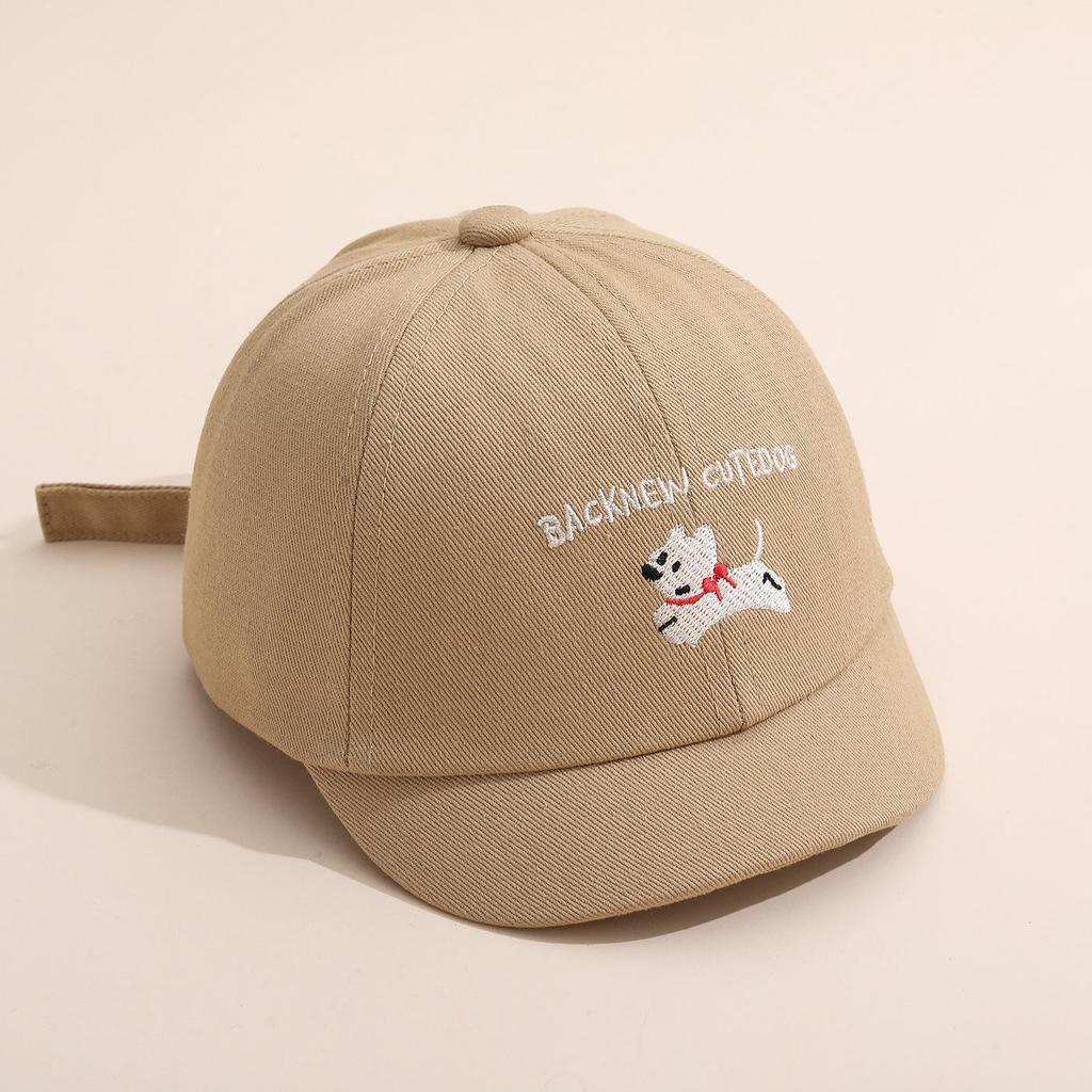 Miękka Czapka z Daszkiem w Kształcie Kaczki dla Dzieci - Urocza Kreskówkowa Szczeniak Czapka Przeciwsłoneczna, Codzienny Gładki Design Bejsbolówki