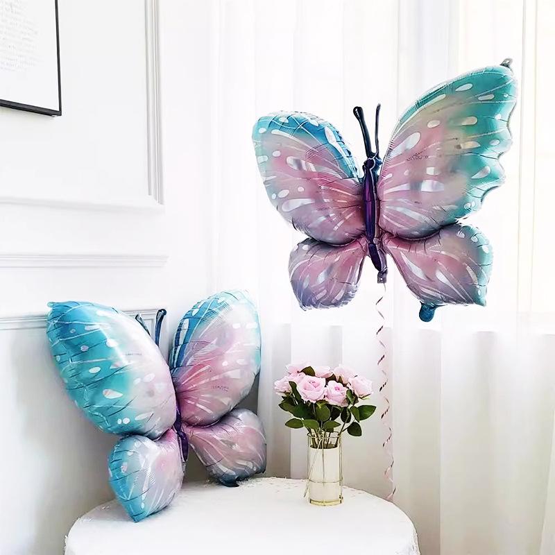 Butterfly Party Decoration Toy Balloon Forest Series Birthday Wedding Cartoon Aluminum Film Dragonfly Balloon