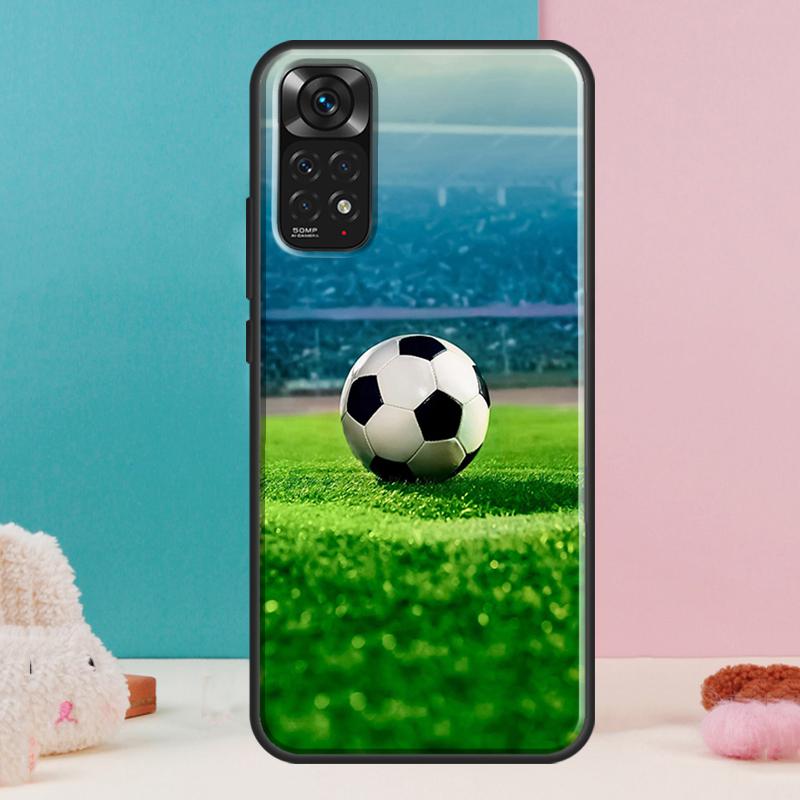 Football Soccer Ball Case For Xiaomi Redmi Note 12 11 10 9 8 Pro 9S 10S 11S 12S Redmi 12C 9A 9C 10A 10C Coque