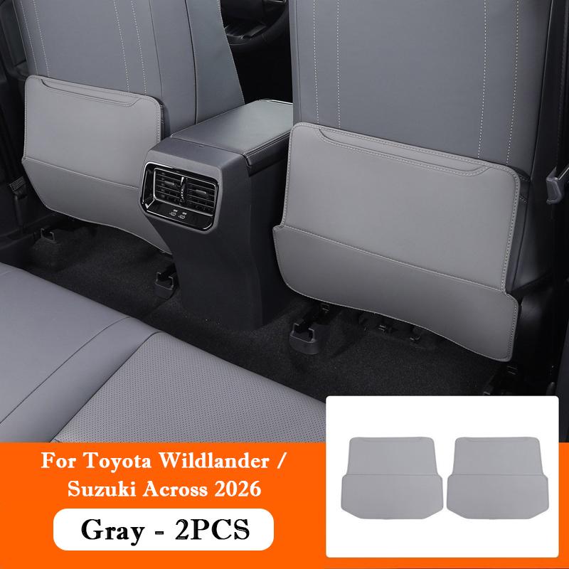For Toyota RAV4 XA60 Wildlander Suzuki Across 2026 Leather Car Seat Back Kick Protector Rear Armrest Anti Kick Protector Pad