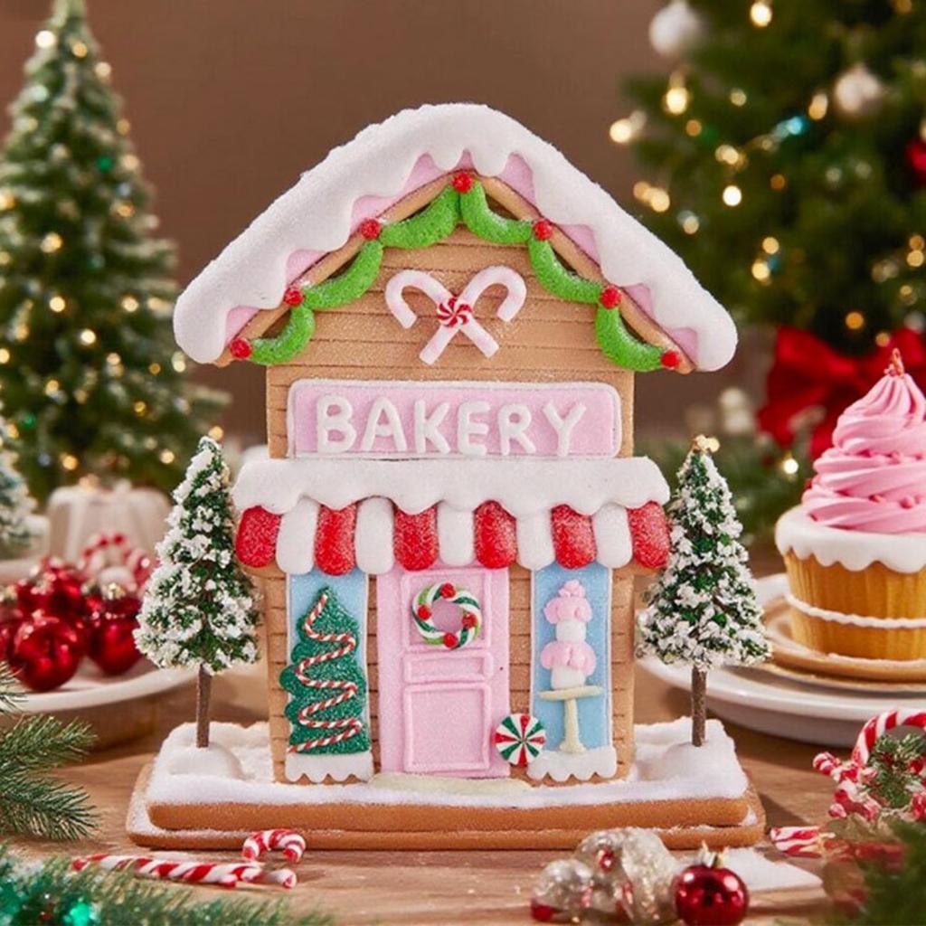 Creative New Christmas Decoration Items, Christmas Snow House Soft ClayChristmas House Decoration Pieces