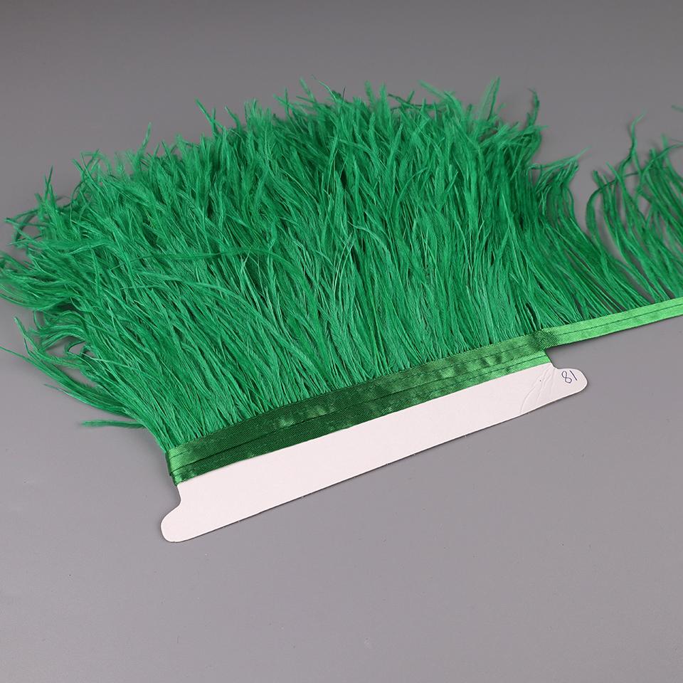 Feather10-15cm Ostrich Feathers Trim Plumes Ribbon Selvage For DIY Wedding Dress Decoration Handiwork Crafts Accessories