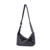 Fashionable Top Layer Crystal Tire Leather With Waterproof Cloth Underarm Hobo Bag Versatile Single Shoulder Crossbody