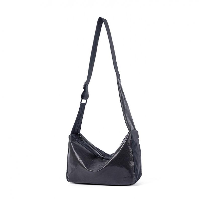 Fashionable Top Layer Crystal Tire Leather With Waterproof Cloth Underarm Hobo Bag Versatile Single Shoulder Crossbody