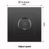British 13A Socket with USB-C Fast Charging, Hong Kong & Macau Version, Black 3-Hole Square Pin 86 Panel