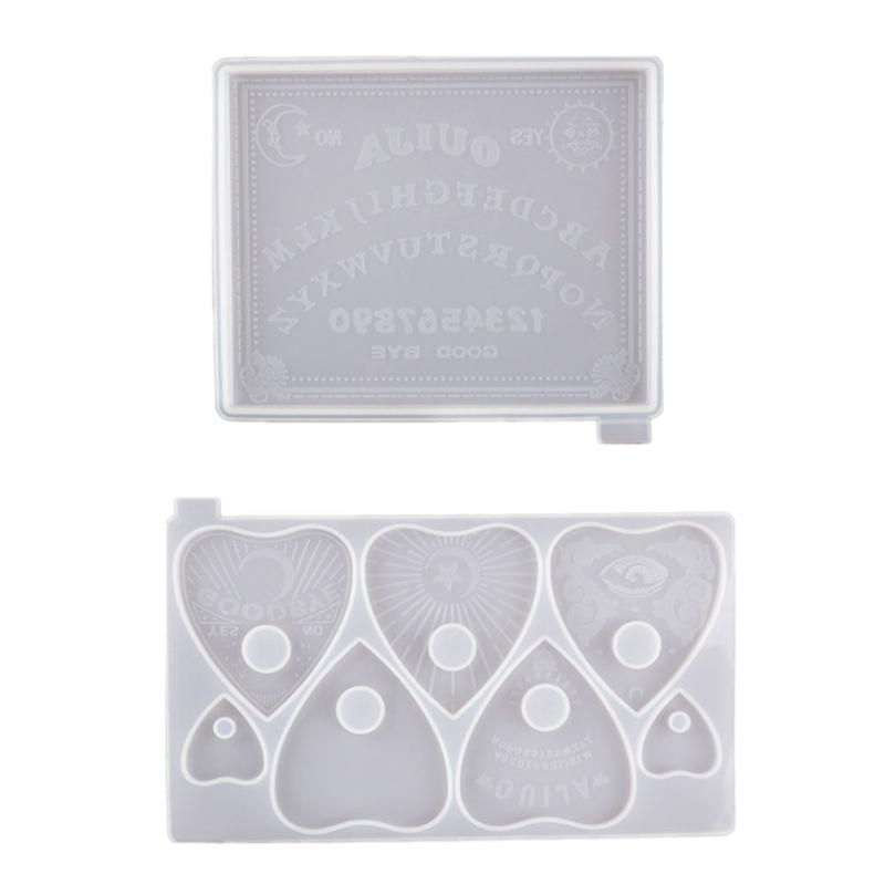 DIY Gothic Hexerei Board Tag Schlüsselanhänger Silikon Epoxidform DIY Schlüsselanhänger Anhänger Schmuck Bastelform für Geschenk