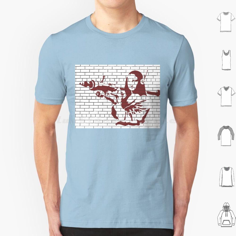 Banksy Stencil Style Urban Graffiti Spray Paint Mona Lisa T Shirt 6xl Cotton Cool Tee Banksy Kwiebe34 Banksy Stencil Banksy