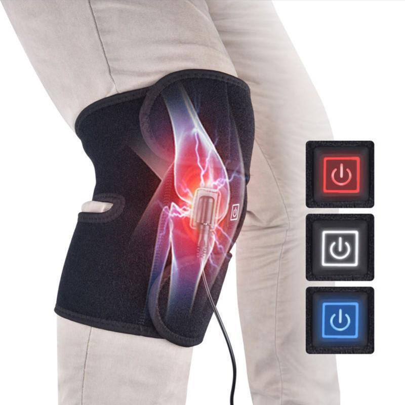 Electric Knee Arthritis Thermal Therapy Pad With Adjustable Wrap And Long Power Cord For Pain Relief And Injury Recovery
