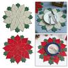 Christmas Placemat Dinner Plate Pad Winter Table Mat for Cafe Home Kitchen