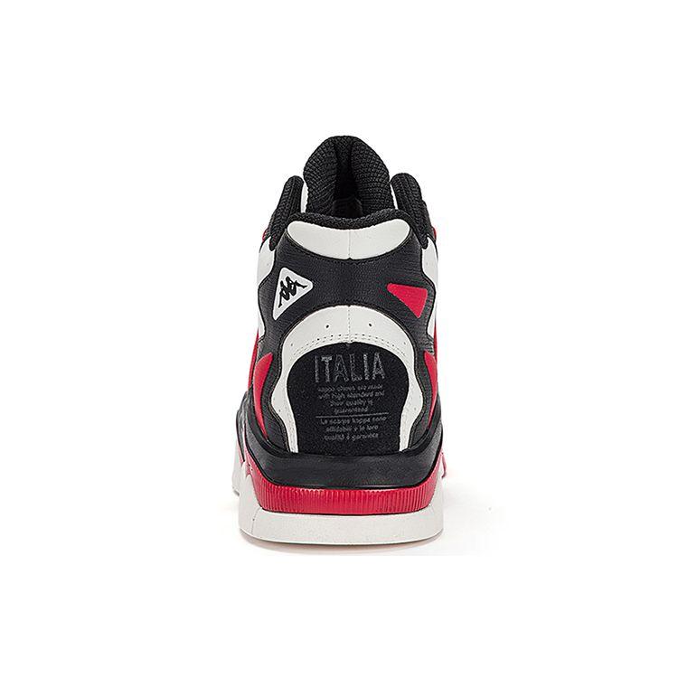 Kappa Comfortable Simple Casual Fashion High-Top Sneakers Exquisite Details Unisex Sneakers White Black Red K0DZ5CC72D-012A