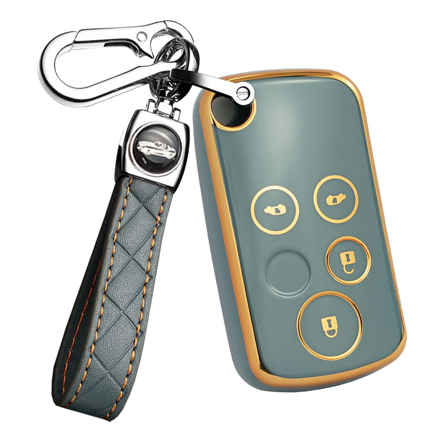 

ONTTO Эксклюзивный чехол для смарт-ключа Honda, Чехол для ключа, Держатель для ключей, Силиконовый для Honda Step Wagon Fit Zest Elysion Insight, Мягкий, Устойчивый к царапинам, Устойчивый к падениям