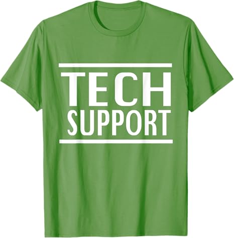 Funny Tech Support Tshirt Letters Printed Saying Tee Humor Technology Enthusiasts Casual Tops Short Sleeve Blouses Novelty Gift