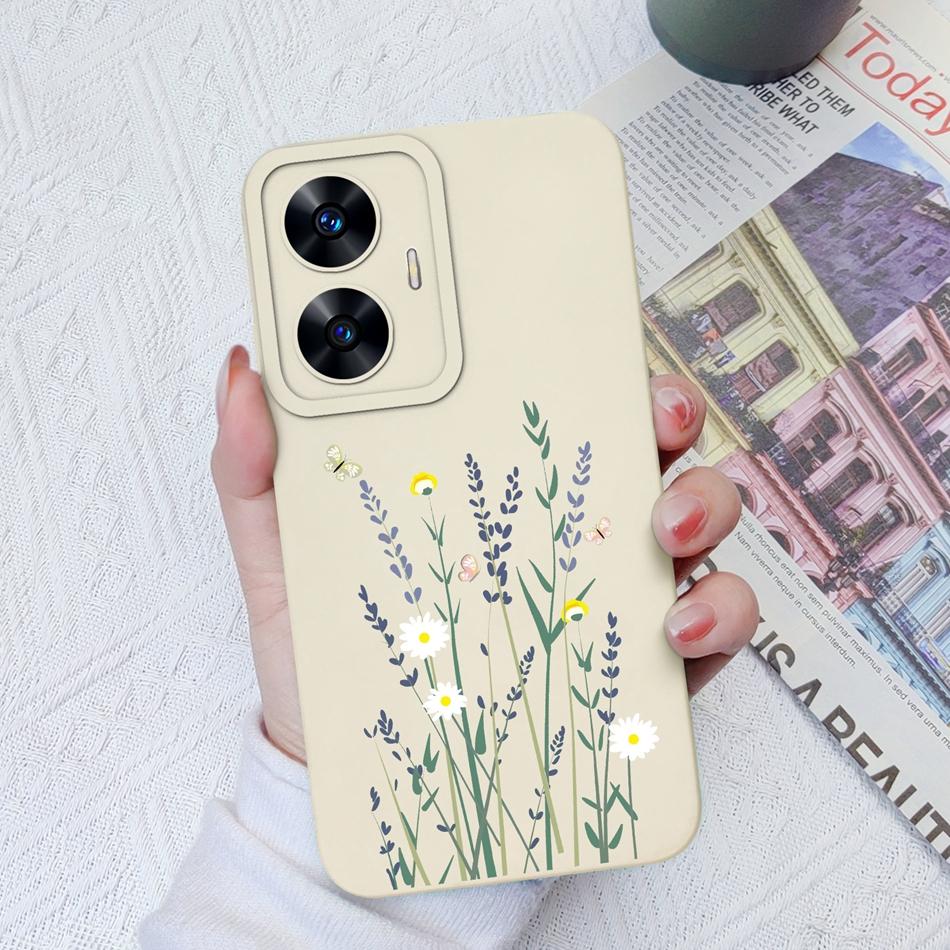 

Case For Realme C55 C35 C33 C31 Cute Soft Liquid Silicone High Quality Anti Slip Phone Cover For OPPO Realme C 55 35 33 31 Coque Realme C55