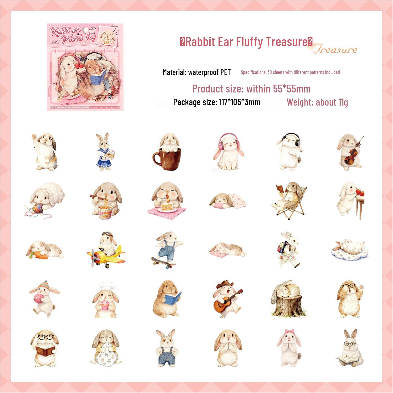 Starry Pet Words Journal Stickers - Creative Stickers for Kids, PET Decals, Cross-border Sticker Materials.