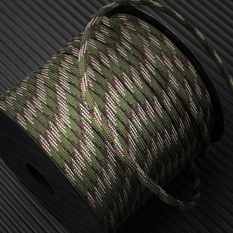 9 Cores 4mm Umbrellas Rope Replacement Outdoor Camping Tent Paracord Rope Windproof Thick Lanyard Braided Rope Enduring