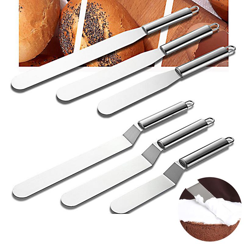 6/8/10 Inch Stainless Steel Cream Icing Frosting Spatula For Cake Diy Cake Decorating Tools Utensils Accessories Baking Tools