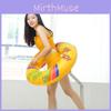 Adult Thickened Inflatable Swim Ring Eco-friendly Pvc 3mm Thickness Printed Float Ring For Underarm Swimming Water Sports 80cm 90cm