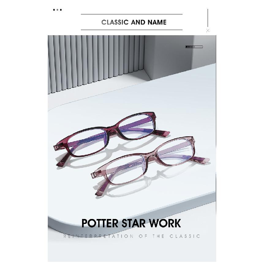 Elegant anti-blue light glasses, ultra-light reading glasses, small frame, plain lenses, for a natural, no-makeup look, suitable for both men and