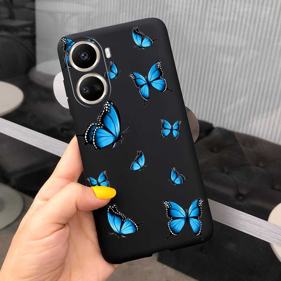 Cute Silicone Case For Huawei Nova 10 SE 2022 Fashion Girl Flower Phone Case For Huawei Nova 10 Pro Nova10 10Pro Soft Back Cover