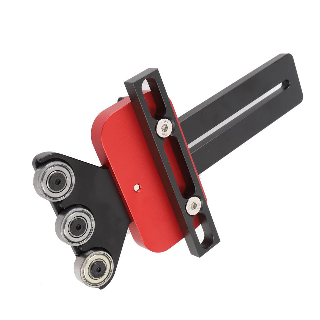 Table Saw Jig Guide 3 Pulleys Aluminum Alloy High Accuracy Fast U Slot Thin Rip Table Saw Jig for Woodworking Tool