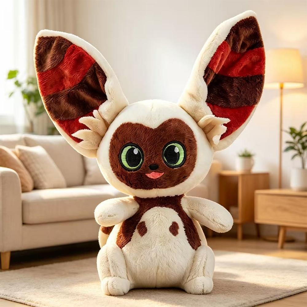 New Kawai Flying Fox Momo Plush Toy Movie and Anime Merchandise Doll Cute Cartoon Soft Fox Doll Periphery for Fans Birthday Gift