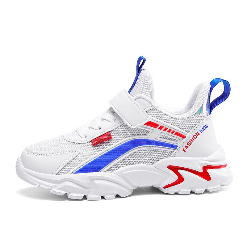 

Детские летние 2024 года белые сетчатые дышащие кроссовки для мальчиков и девочек 40