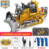 Remote Control Excavator Dump Truck Crawler Bulldozer Rc Model Car Toy Alloy Simulation Construction Vehicle Gifts For Kids
