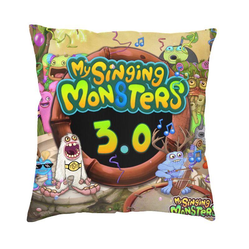 My Singing Monsters Square Pillow Case Decoration Adventure Video Game Cushions Throw Pillow for Sofa Doublesided Printing