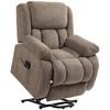 Electric Reclining Chair, Brown, Heating, Vibration Massage