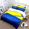 Giallo, blu, design geometrico. Set lenzuola Set copripiumino Copripiumini Federe(1 * Copripiumino 2 * Federe, senza piumino)