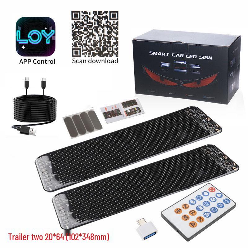 

Портативная светодиодная наклейка на автомобиль: Межграничный мягкий экран, гибкий и редактируемый через приложение