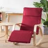 Nordic Korean Style Rocking Recliner: Folding Leisure Nap & Reading Chair Combo.