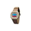CASIO Customized Watch Modified Series Fashion Trend Life Waterproof W-218HC-4A2V modified-Skyline Rose Quartz FenSeBiaoDaiLanHongTiaoWenBiaoJing